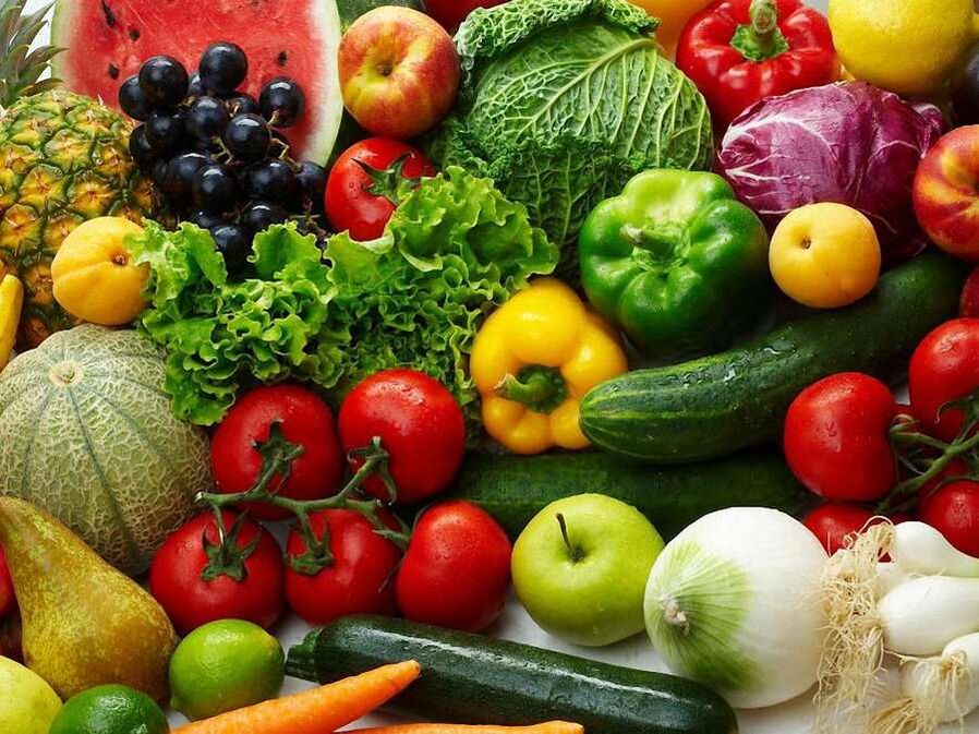 Froitas e verduras
